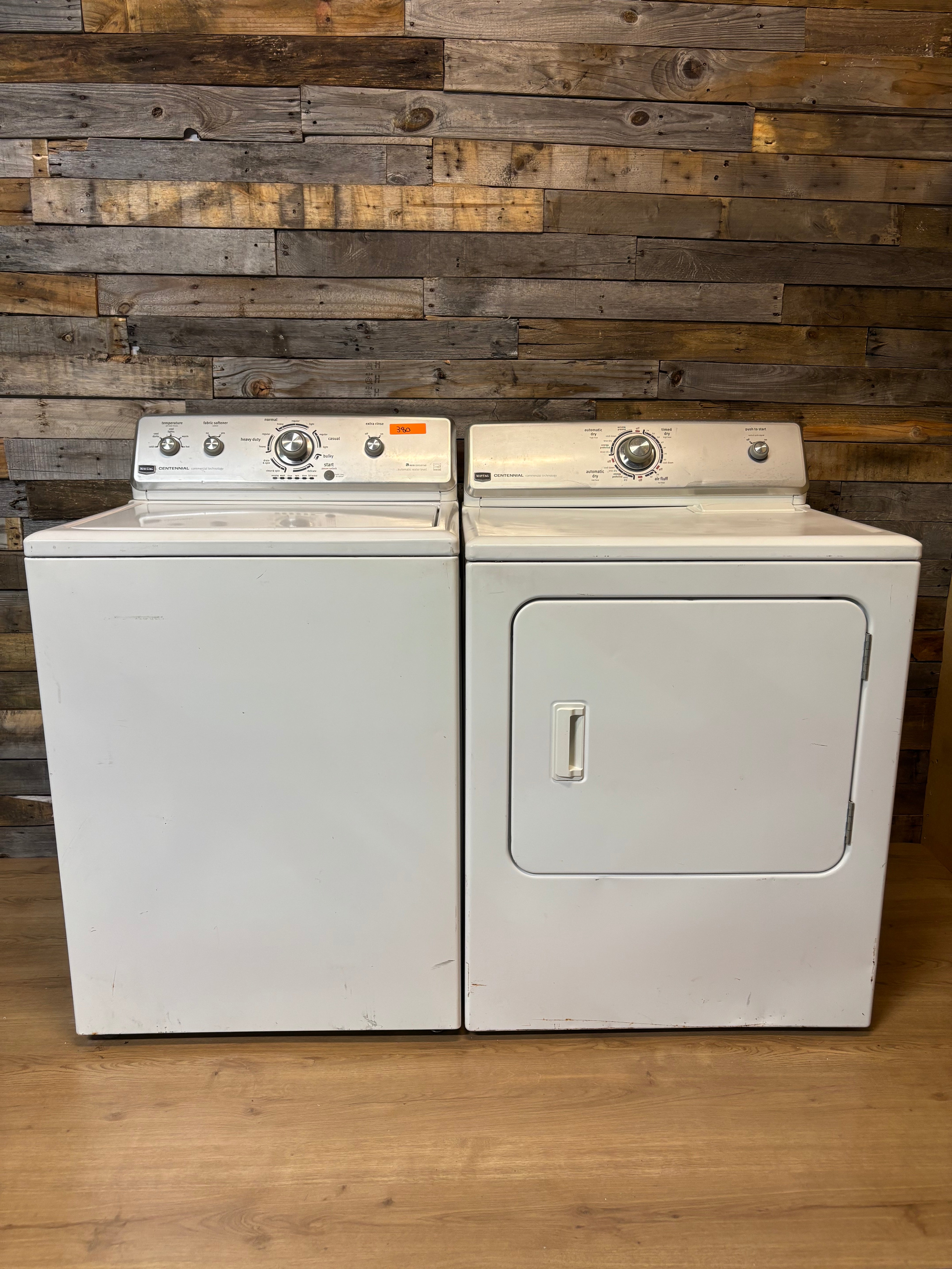 Maytag Centennial White Top Load Set