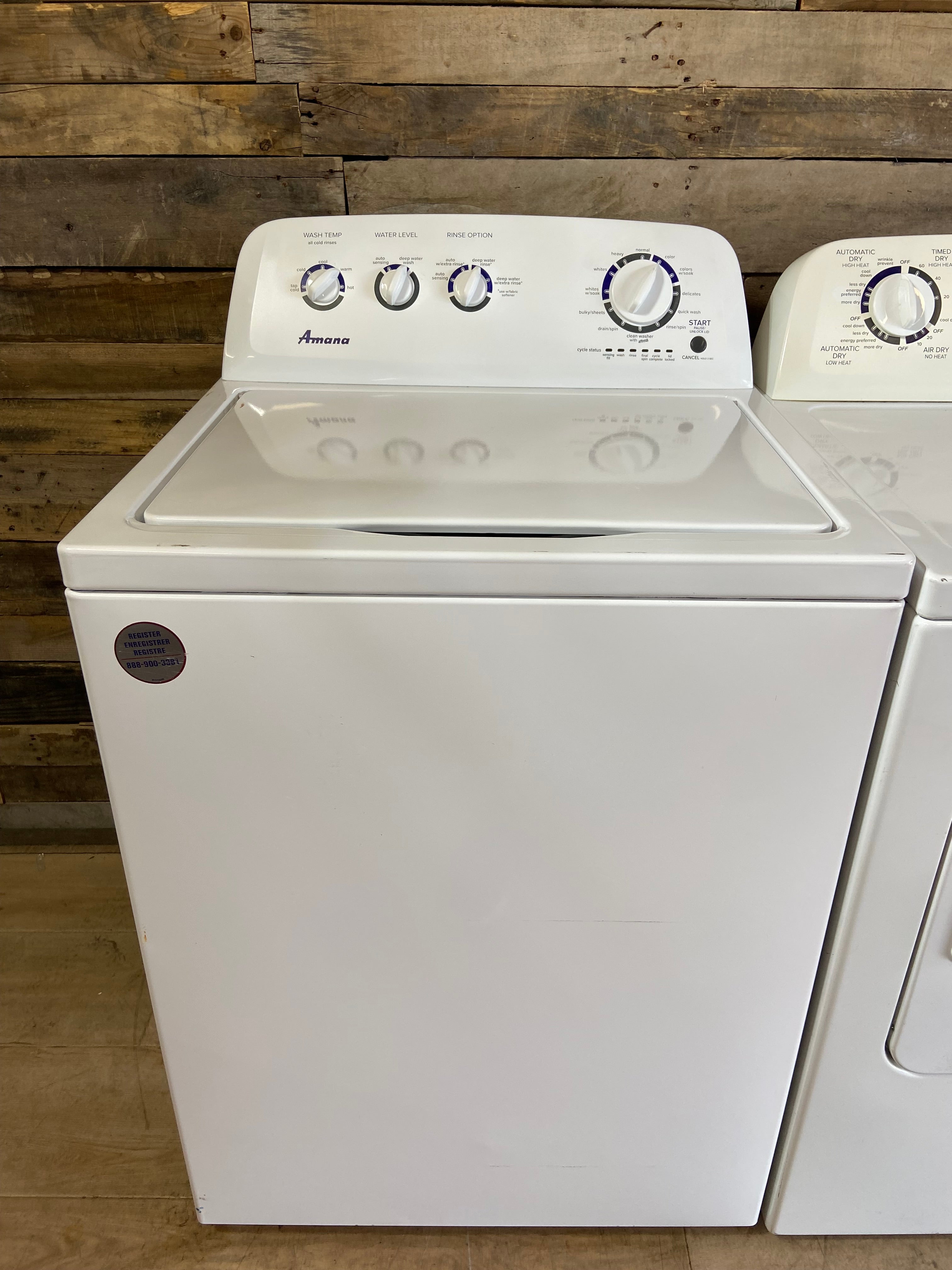 Amana Large Capacity Stainless Steel Tub Washer & Dryer Set