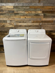 LG Agitator Medium 4.1-cu ft Top-Load Washer and Dryer Set