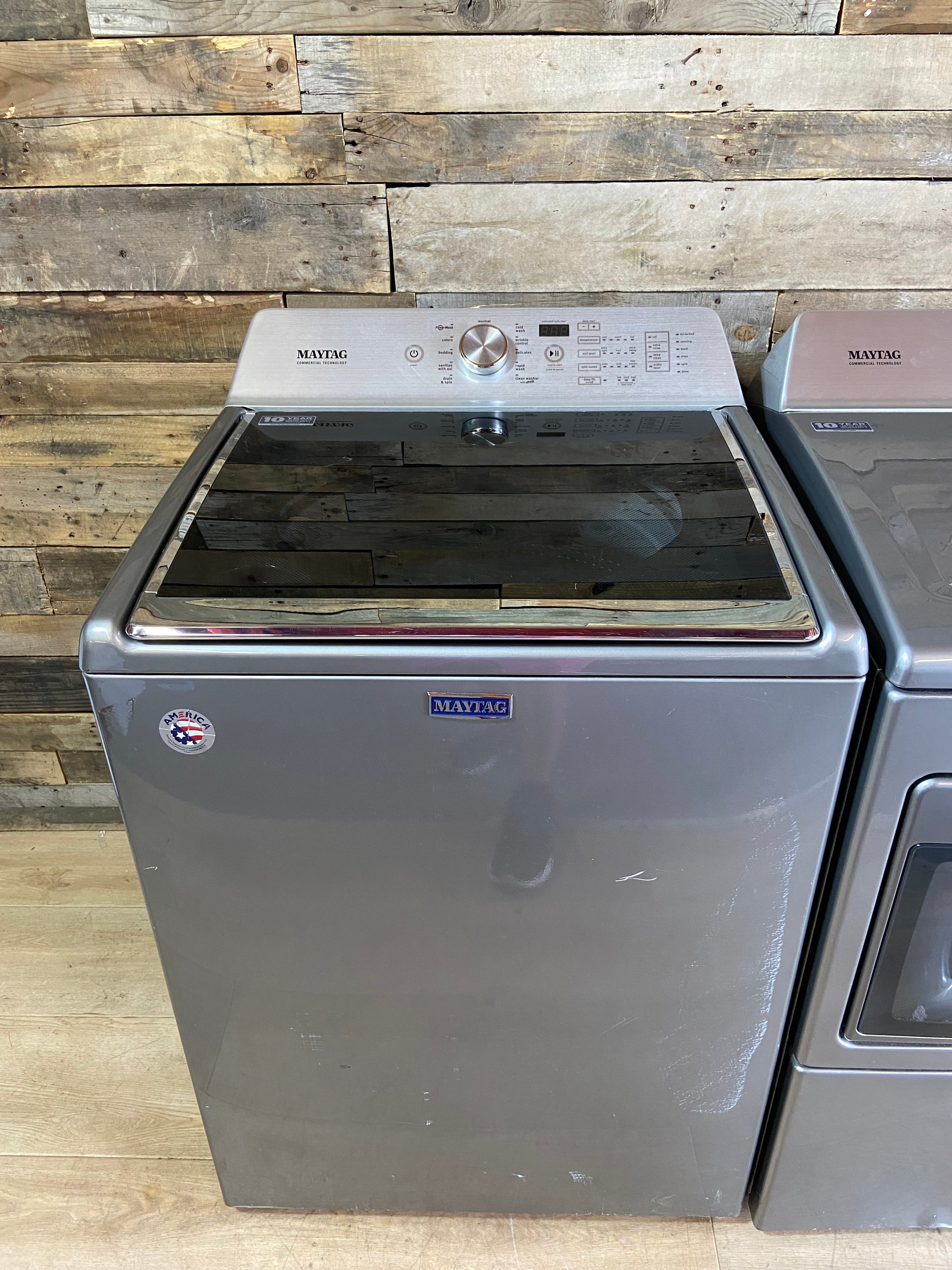Maytag Grey Large Capacity Washer & Dryer Set