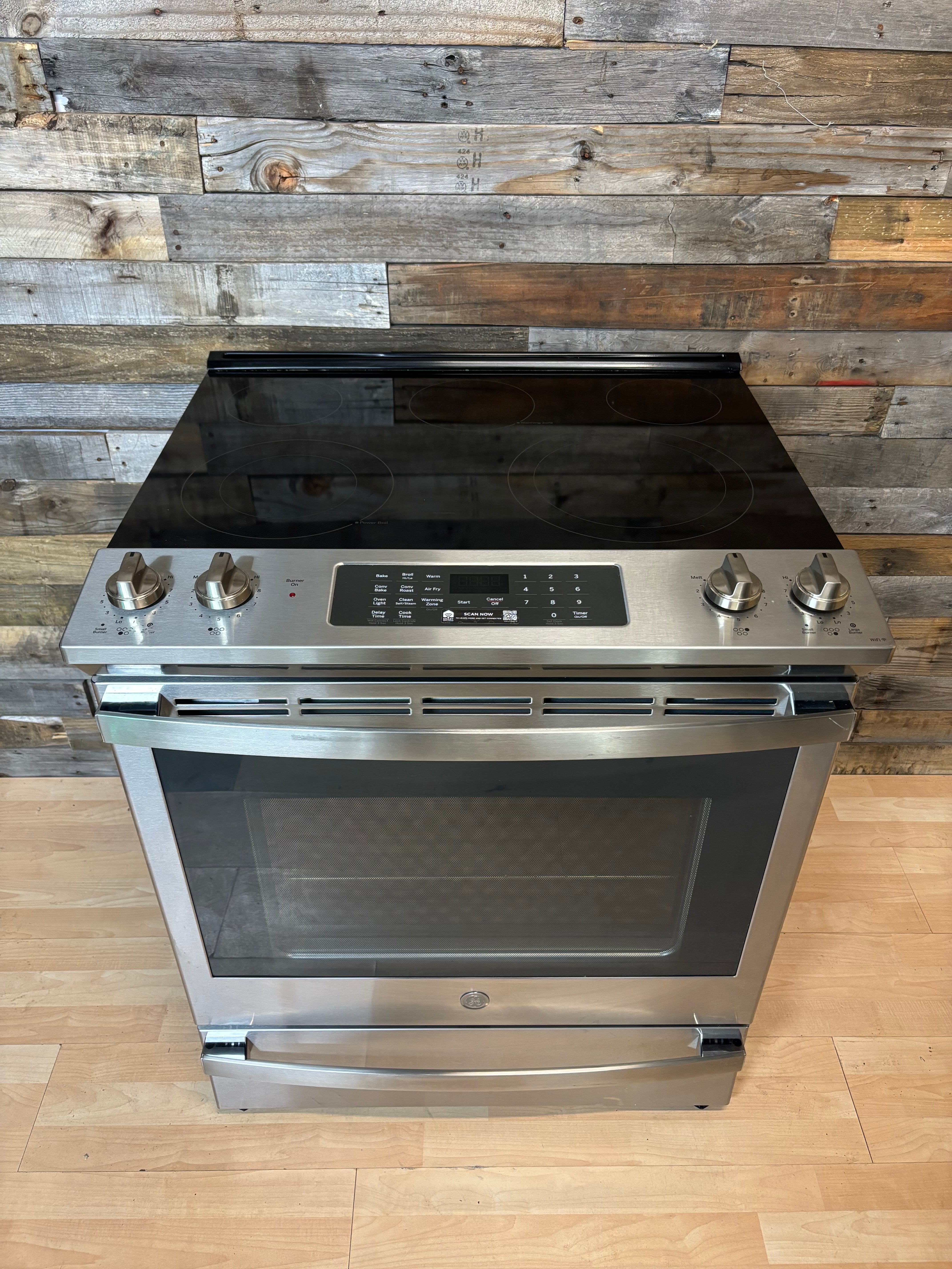 GE WiFi Stainless Slide-In Range With Air fry