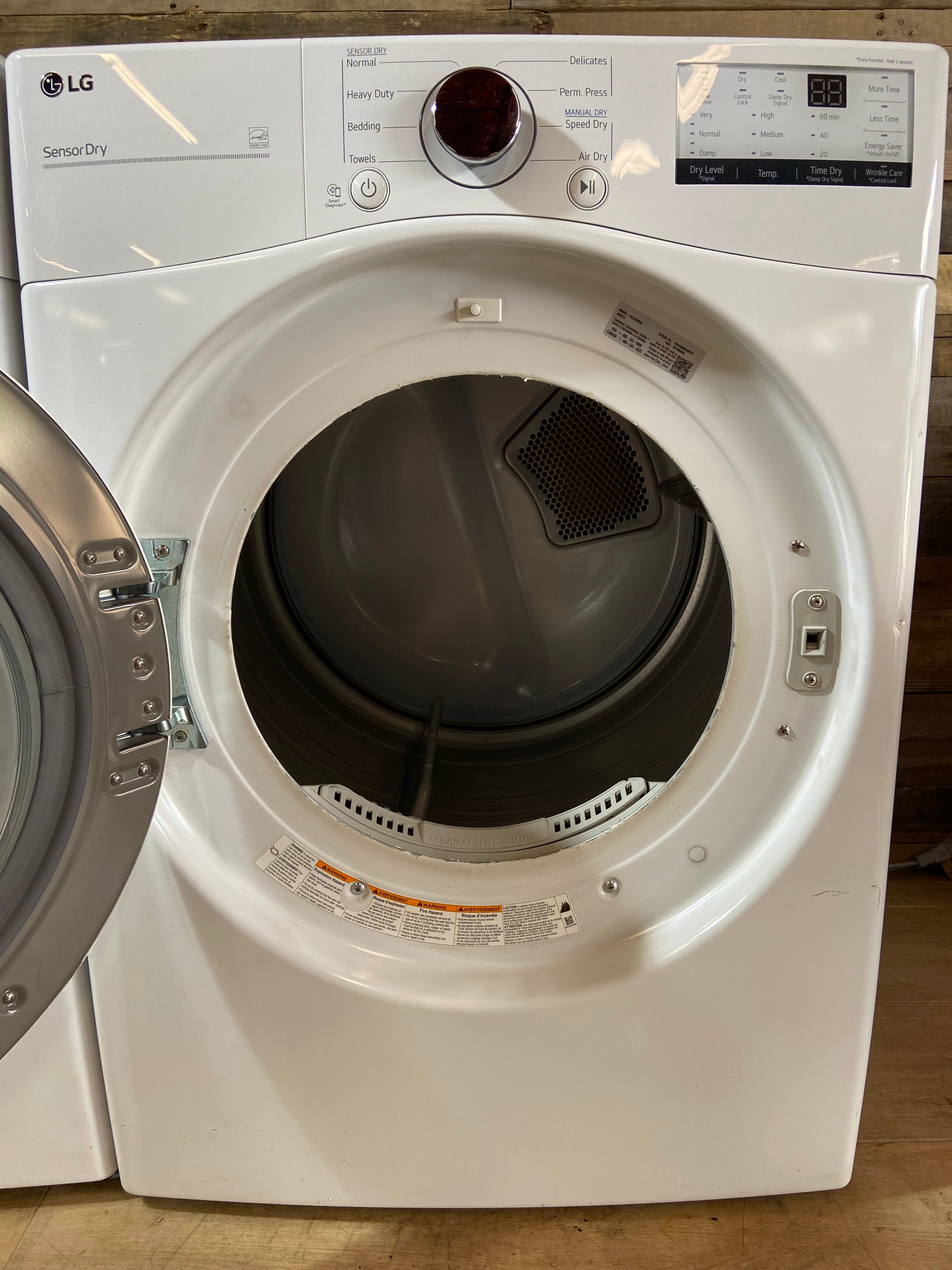 LG White Front Load Washer & Dryer Set