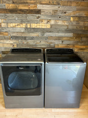 Black stainless Whirlpool cabrio set