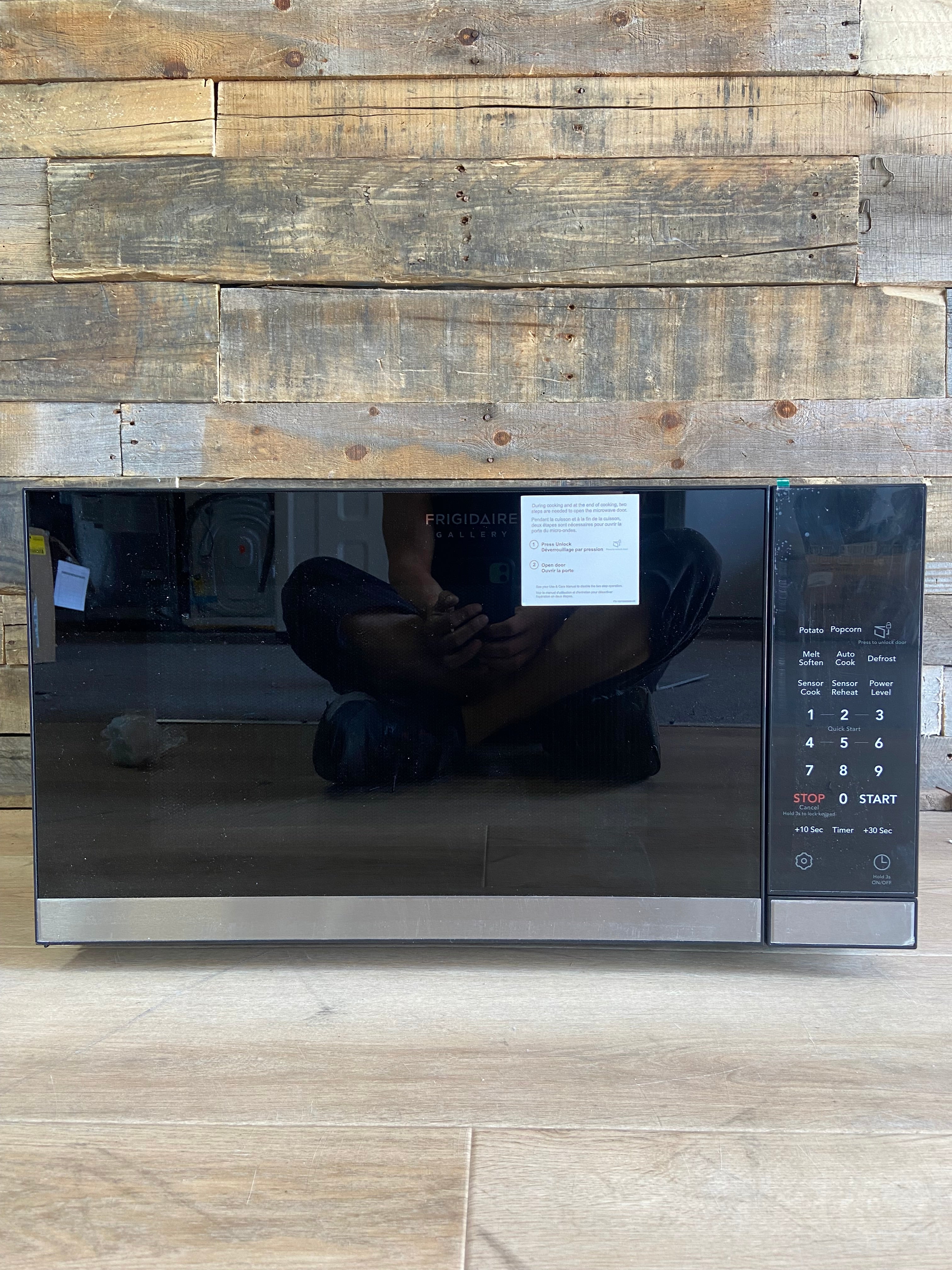 Black and Stainless Frigidaire Gallery 2.2 Cu. Ft. Built-In Microwave