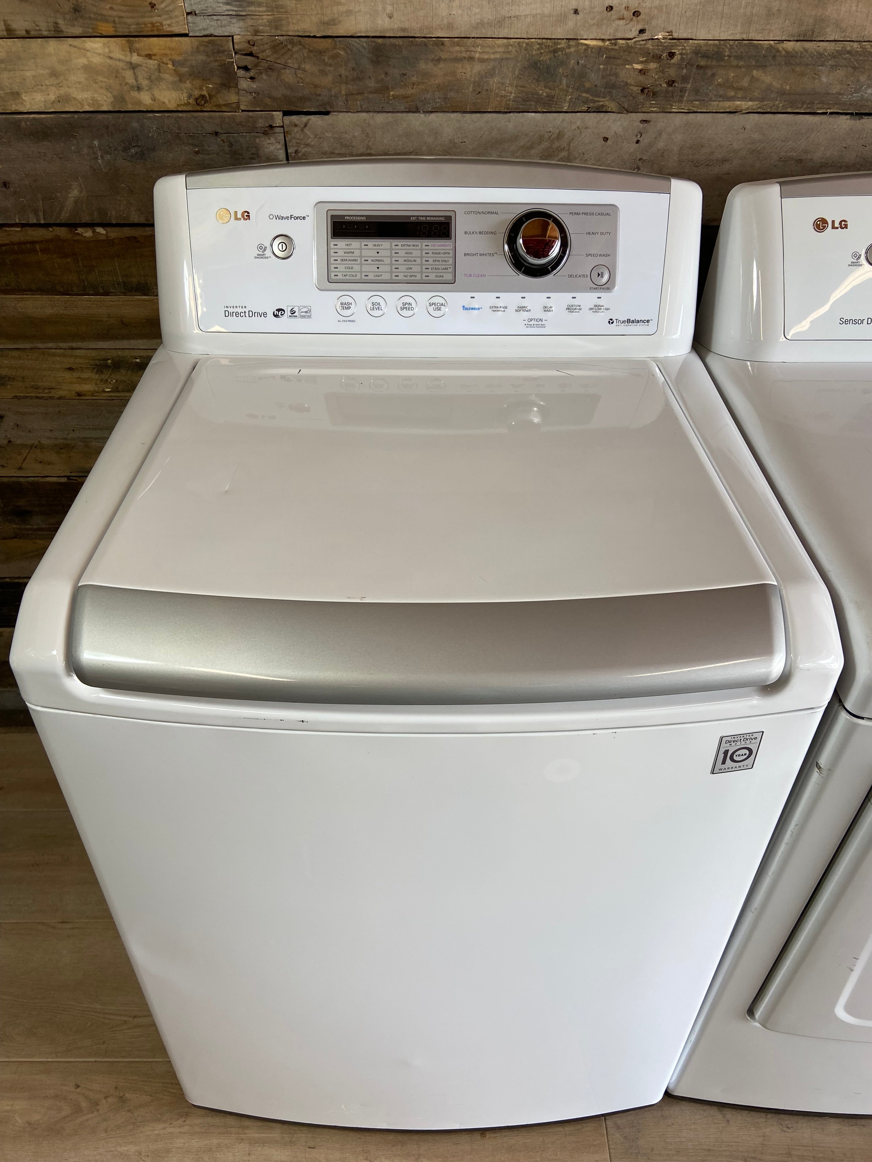 LG Large Capacity Top Load Washer Dryer Set
