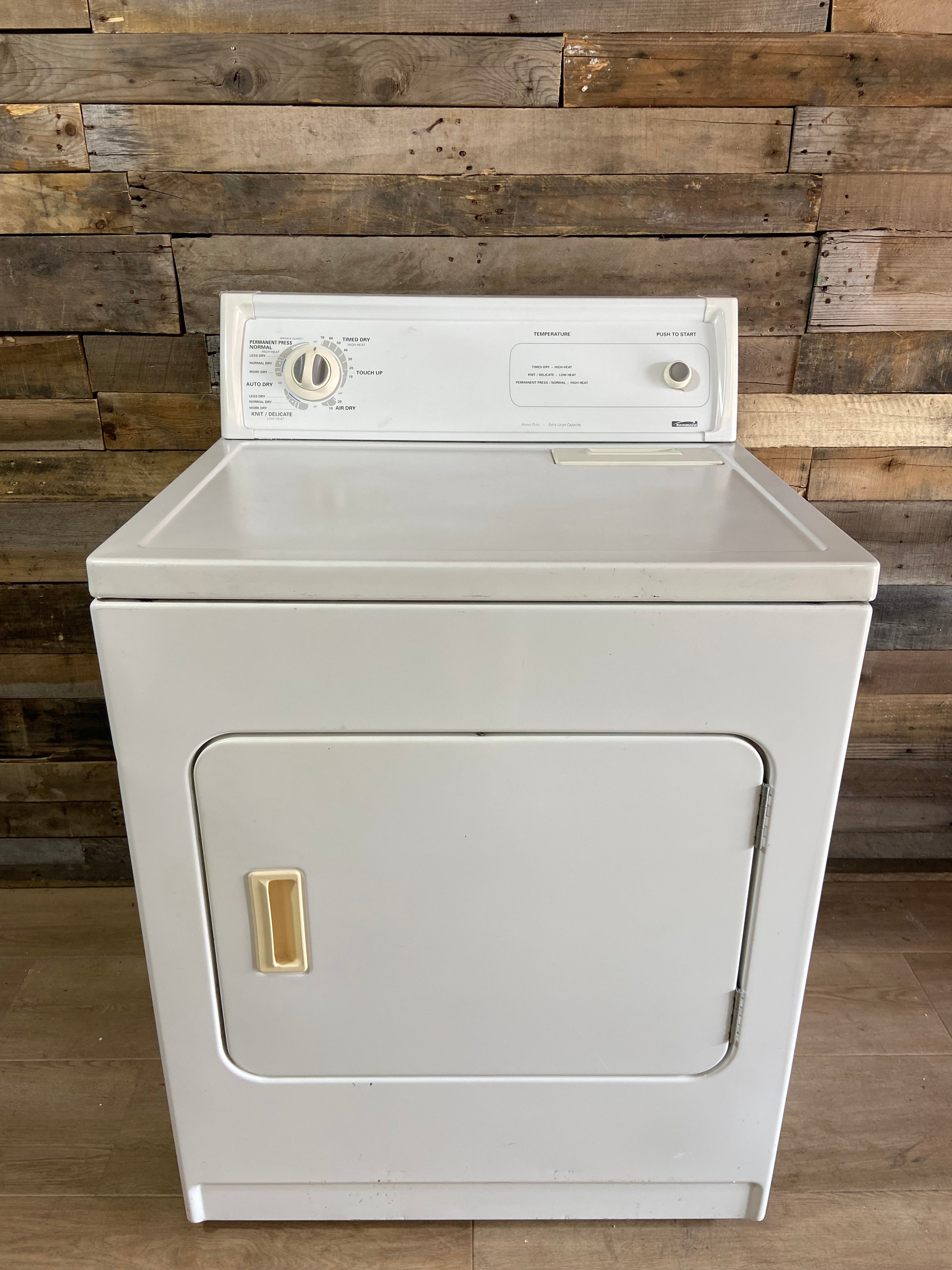 White Kenmore Dryer