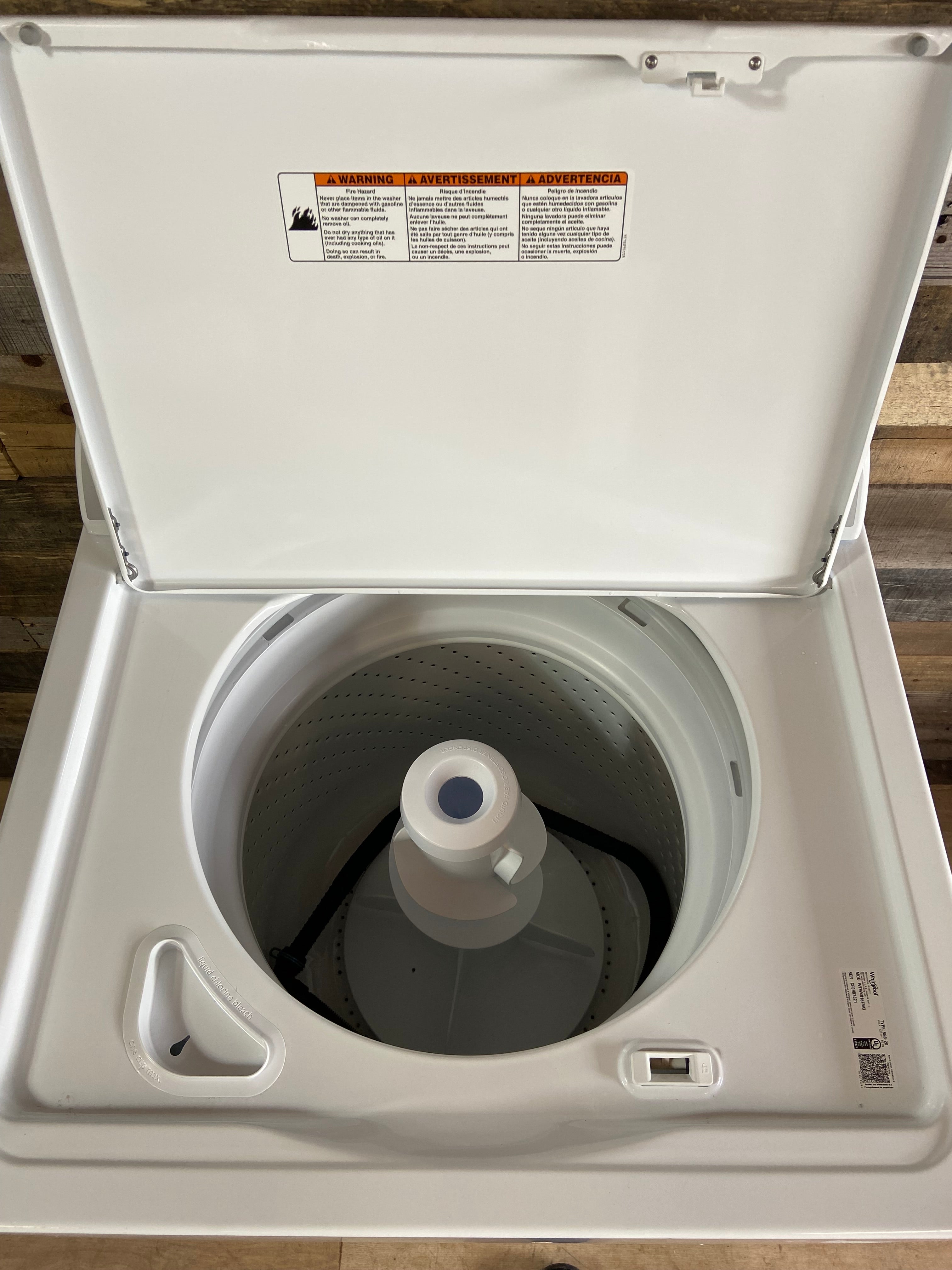 Whirlpool Grey Face Top Load Washer