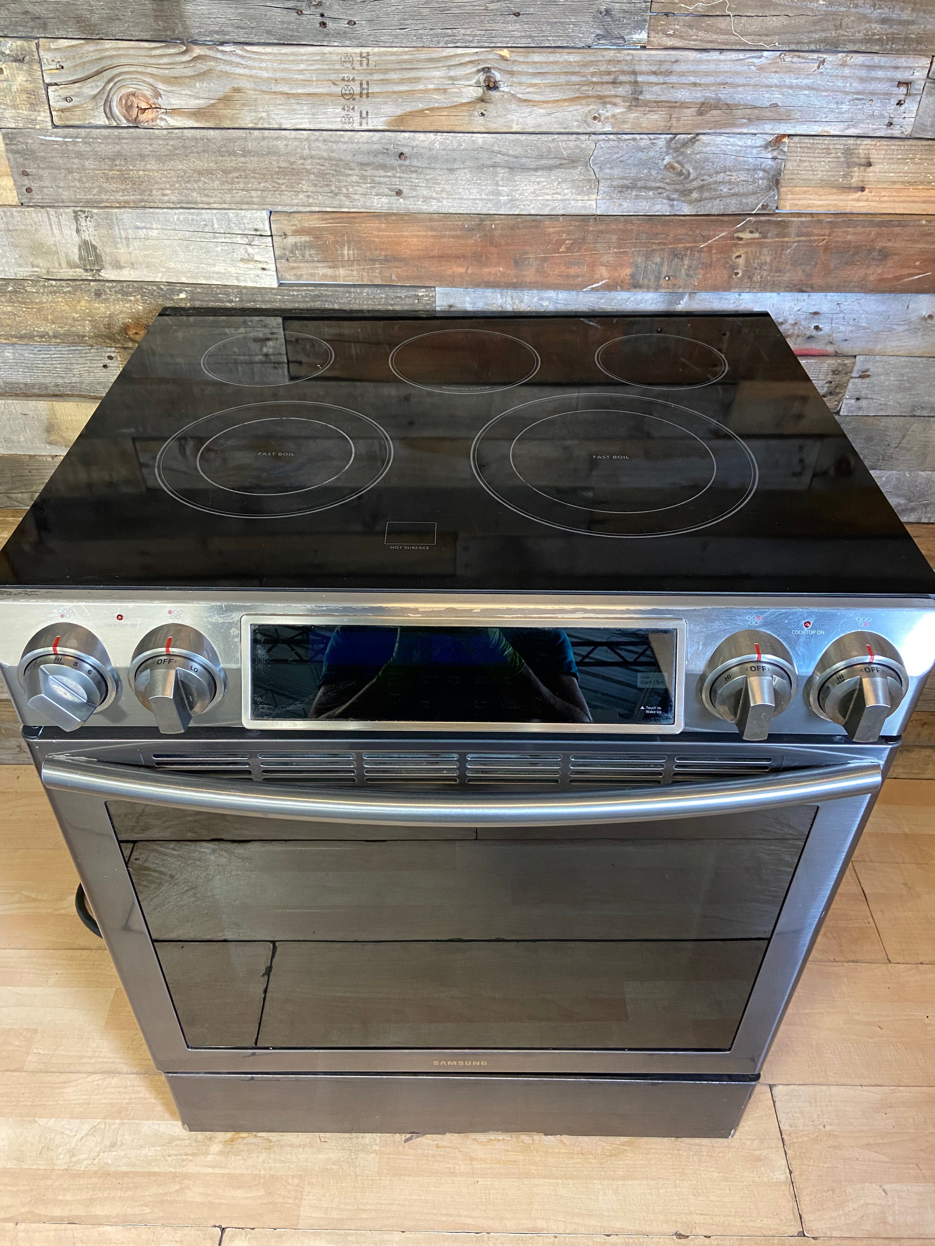 Samsung Black Stainless Slide in Convection Range